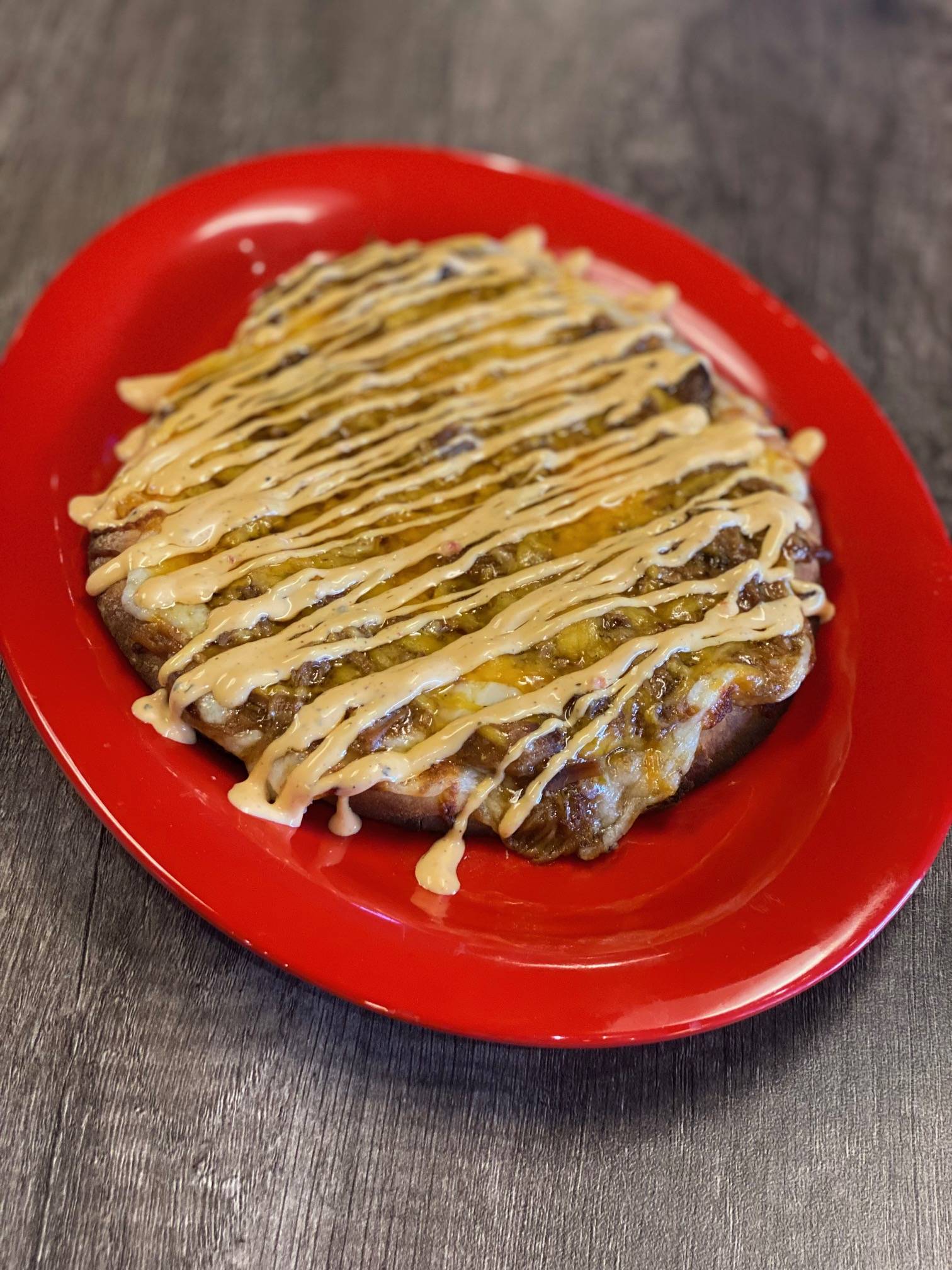 Order Pulled Pork Flatbread food online from WILDFIRE store, WEBB CITY on bringmethat.com
