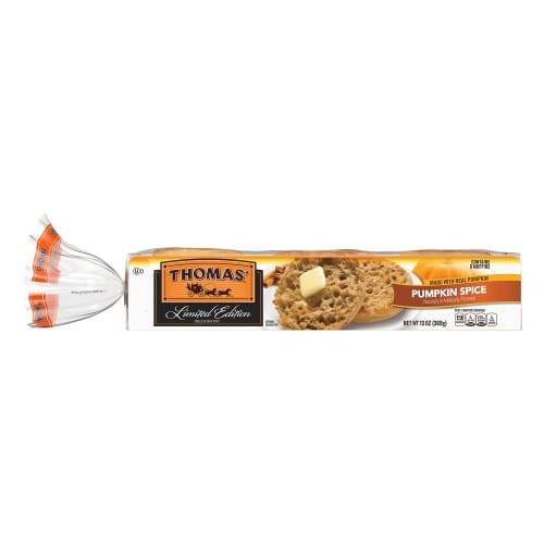 Order Thomas' · Pumpkin Spice English Muffins (6 muffins) food online from Safeway store, Rehoboth Beach on bringmethat.com