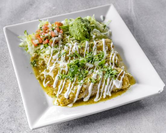 Order Enchiladas Suizas food online from El Tapatio Mexican Restaurant store, St. Louis on bringmethat.com