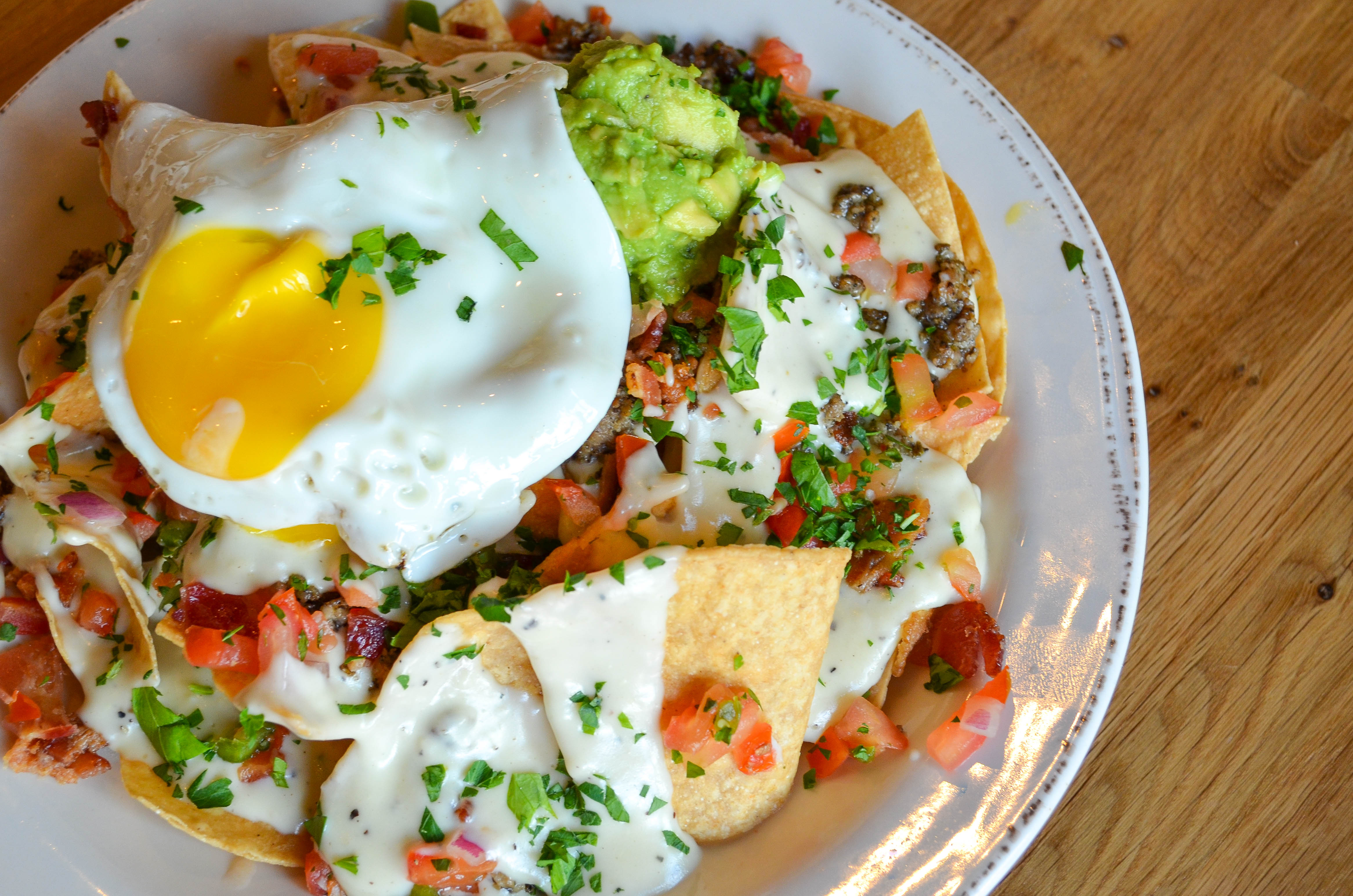 Order Breakfast Nachos food online from Iron Rooster store, Annapolis on bringmethat.com