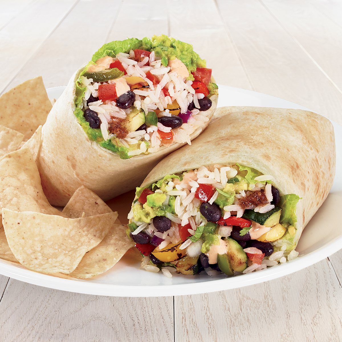 Order Burrito Especial with Guacamole & Grilled Veggies food online from Rubio's store, San Diego on bringmethat.com