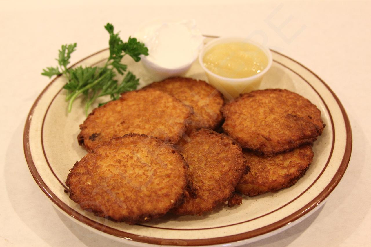 Order Potato Pancakes food online from Canter Deli store, Los Angeles on bringmethat.com