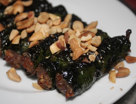 Order 4 pieces of Grilled Betel Leaf Beef (4 cục bò lá lốt) food online from Hello Saigon store, New York on bringmethat.com