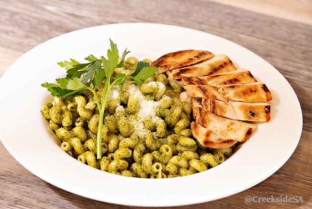 Order Pesto Pasta food online from Creekside Pizza & Taproom store, San Anselmo on bringmethat.com