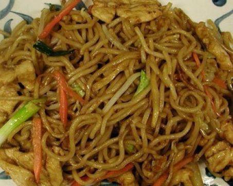 Order Chicken Lo Mein food online from Lucky Buddha store, Atlanta on bringmethat.com