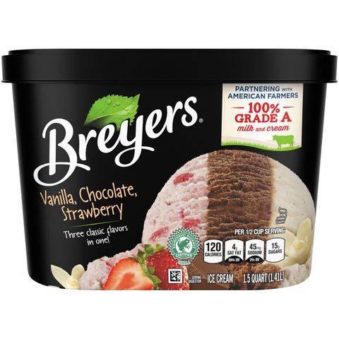 Order Breyers Vanilla, Chocolate, Strawberry 48oz food online from 7-Eleven store, Lakewood on bringmethat.com