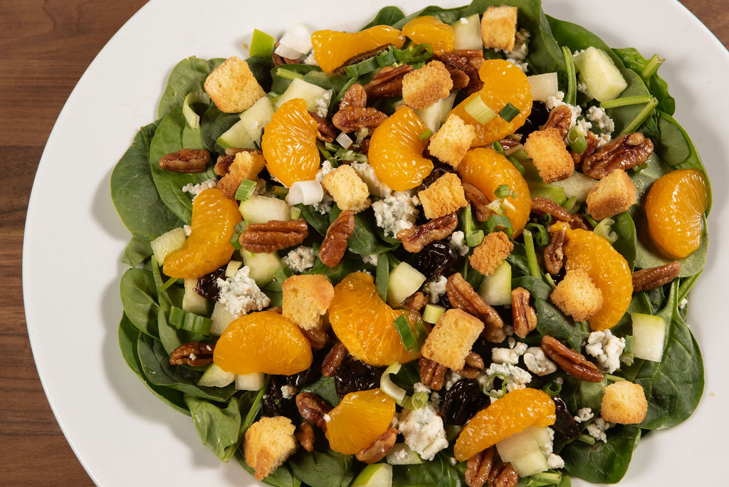 Order Half 2nd Street Spinach Salad food online from Naples Rib Co store, Long Beach on bringmethat.com
