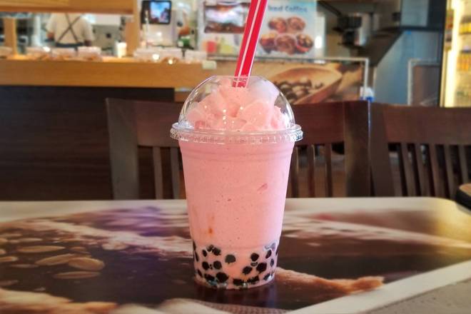 Order Strawberry Bubble Tea food online from Gateaux Bakery store, Closter on bringmethat.com