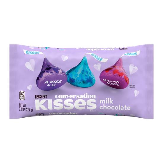 Order HERSHEY'S KISSES Milk Chocolate Conversation Candy, Valentine's Day, 7.8 oz food online from CVS store, WALKERTOWN on bringmethat.com