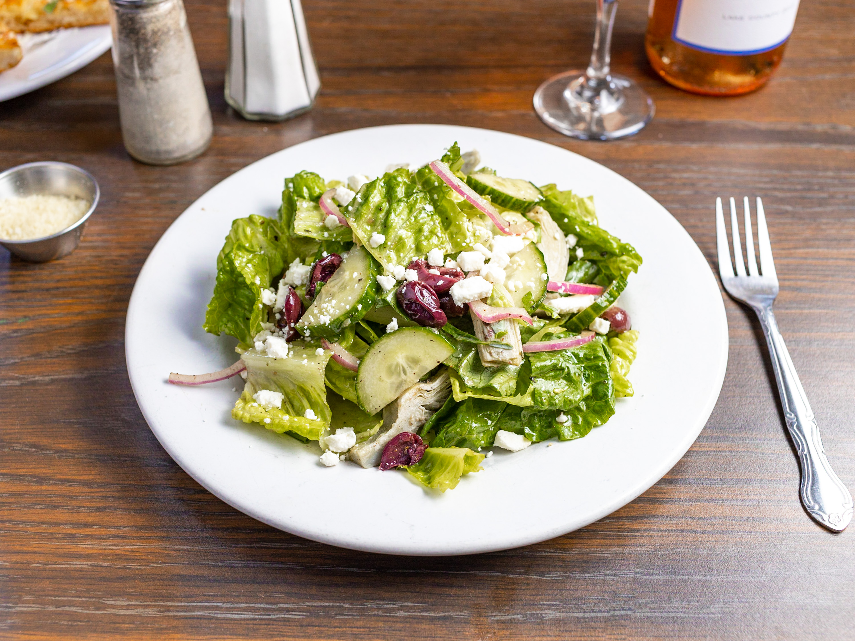 Order Greek Salad food online from Rite Spot Cafe store, San Francisco on bringmethat.com