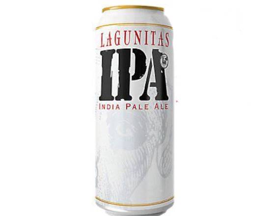 Order Lagunitas IPA, 19.2oz can, (6.2% ABV) food online from Moby Liquor store, Los Angeles on bringmethat.com
