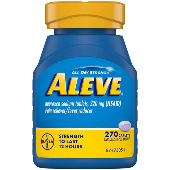 Order Aleve 220mg Pain Reliever Fever Reducer Caplets Naproxen Sodium (270 ct) food online from Rite Aid store, DUBOIS on bringmethat.com