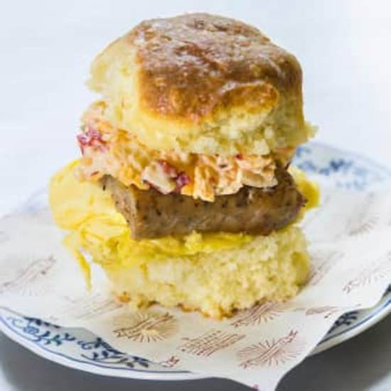 Order Sausage Egg & Cheese Biscuit food online from Callie's Hot Little Biscuit store, Charleston on bringmethat.com
