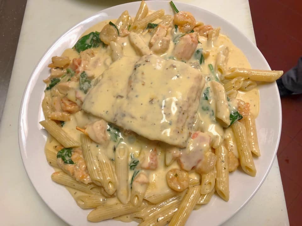 Order Pasta with Sherry Cream Sauce - Pasta food online from Cuco Pizza Plaza Restaurant store, Souderton on bringmethat.com