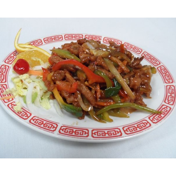 Order 123. Szechuan Pork food online from Oriental Express store, Old Forge on bringmethat.com