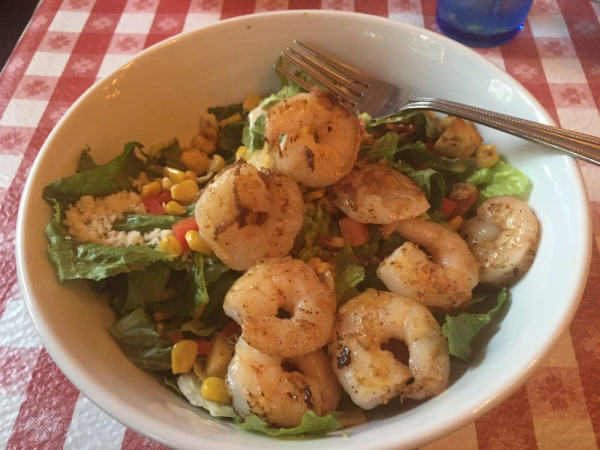 Order Southern Caesar Salad with Grilled Shrimp food online from Cowgirl store, New York on bringmethat.com
