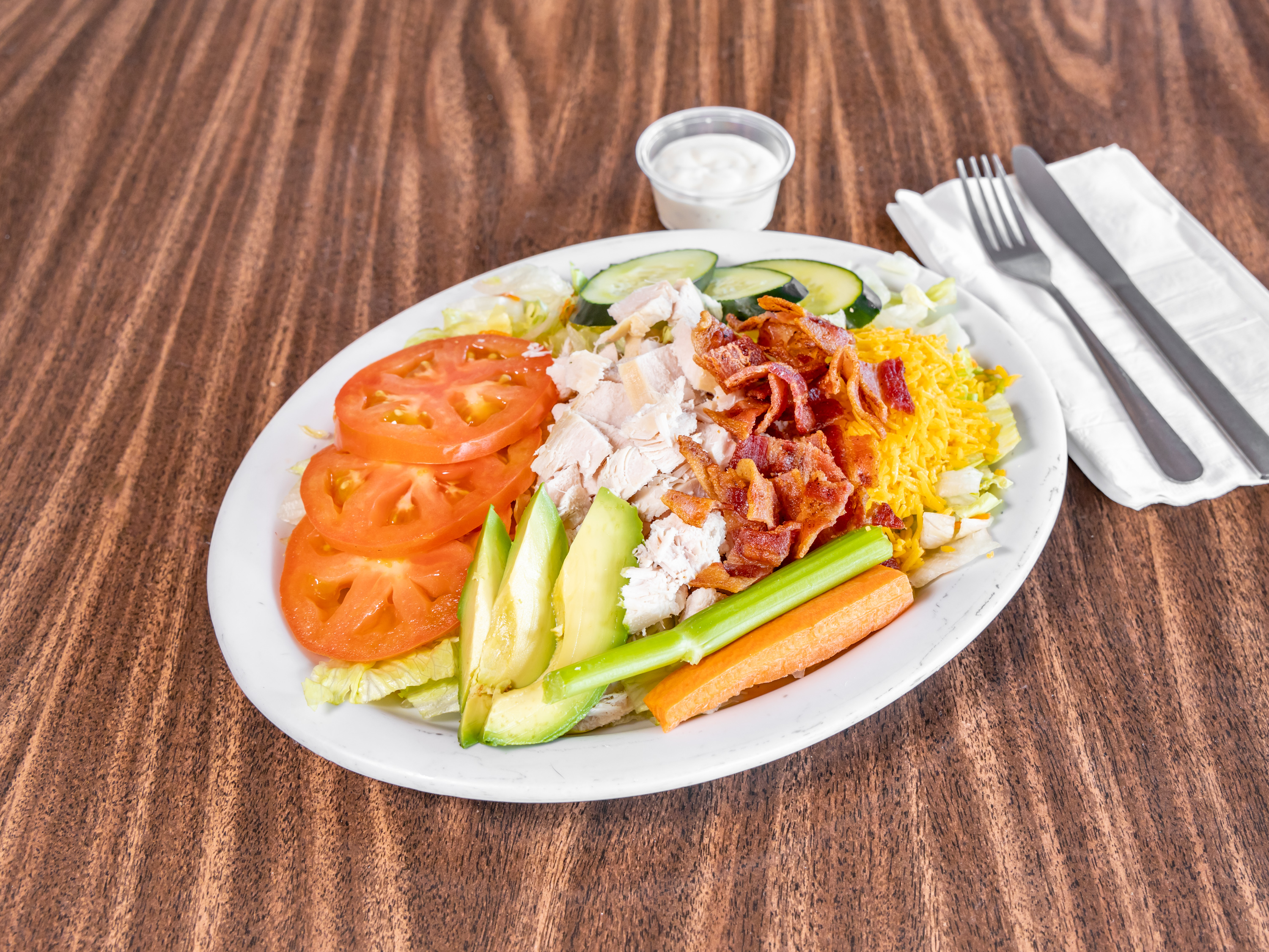 Order Chef Salad food online from Soup Shoppe store, Riverside on bringmethat.com