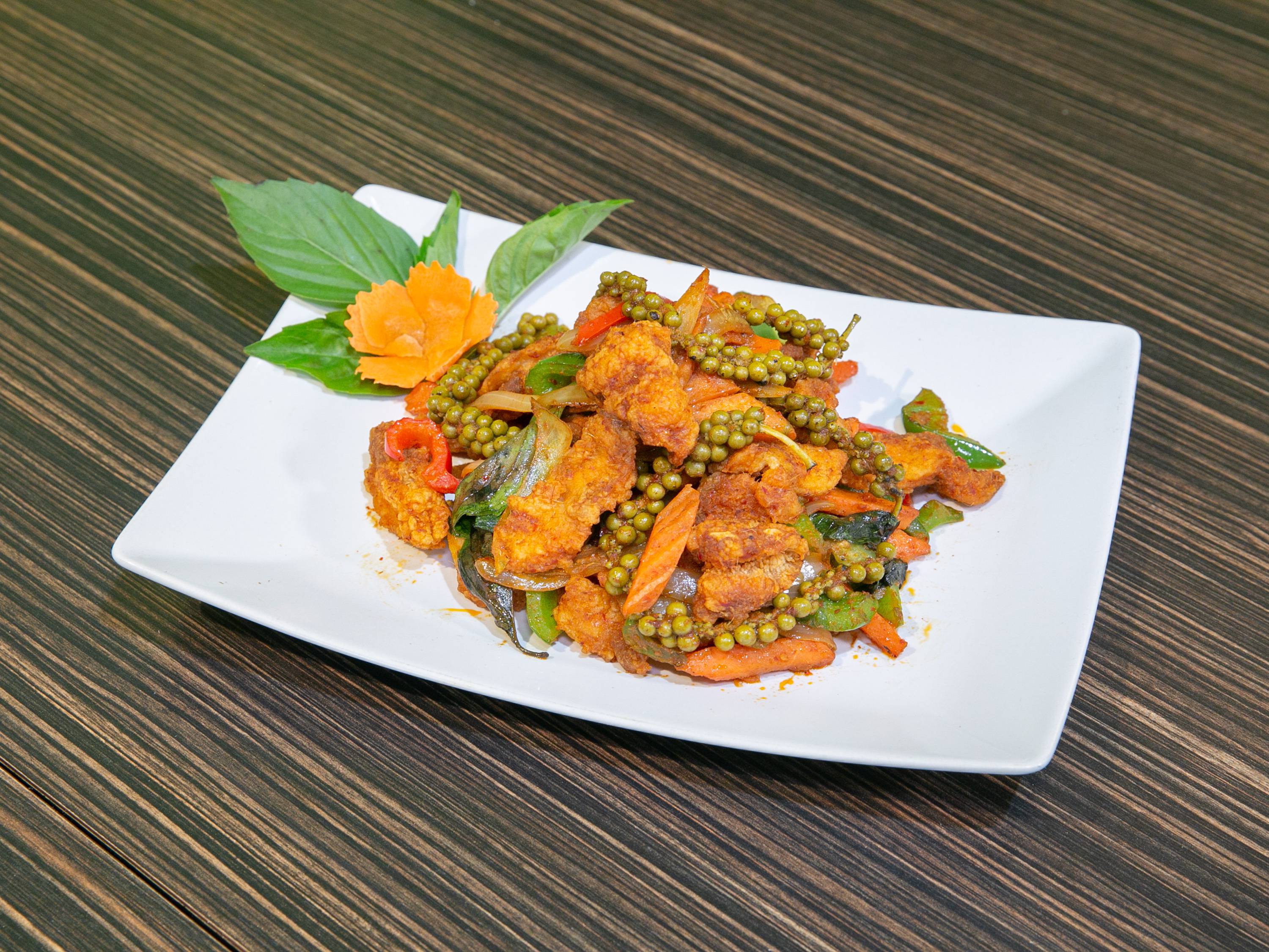 Order 59. Spicy Catfish  food online from The thai grill & noodle bar store, Chicago on bringmethat.com