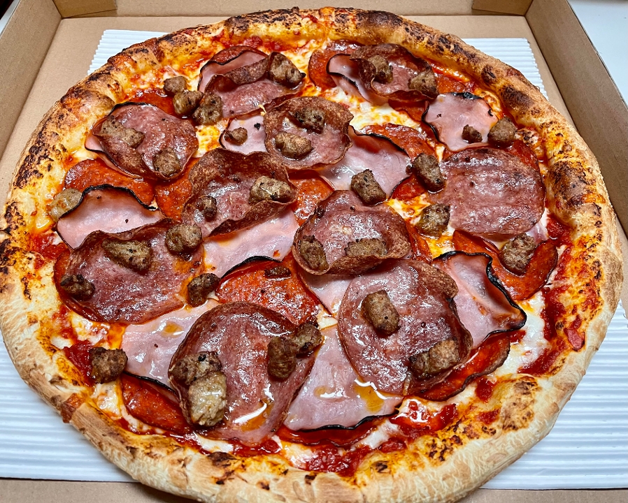 Order MEAT 10" food online from Bitcoin Pizza store, Seattle on bringmethat.com