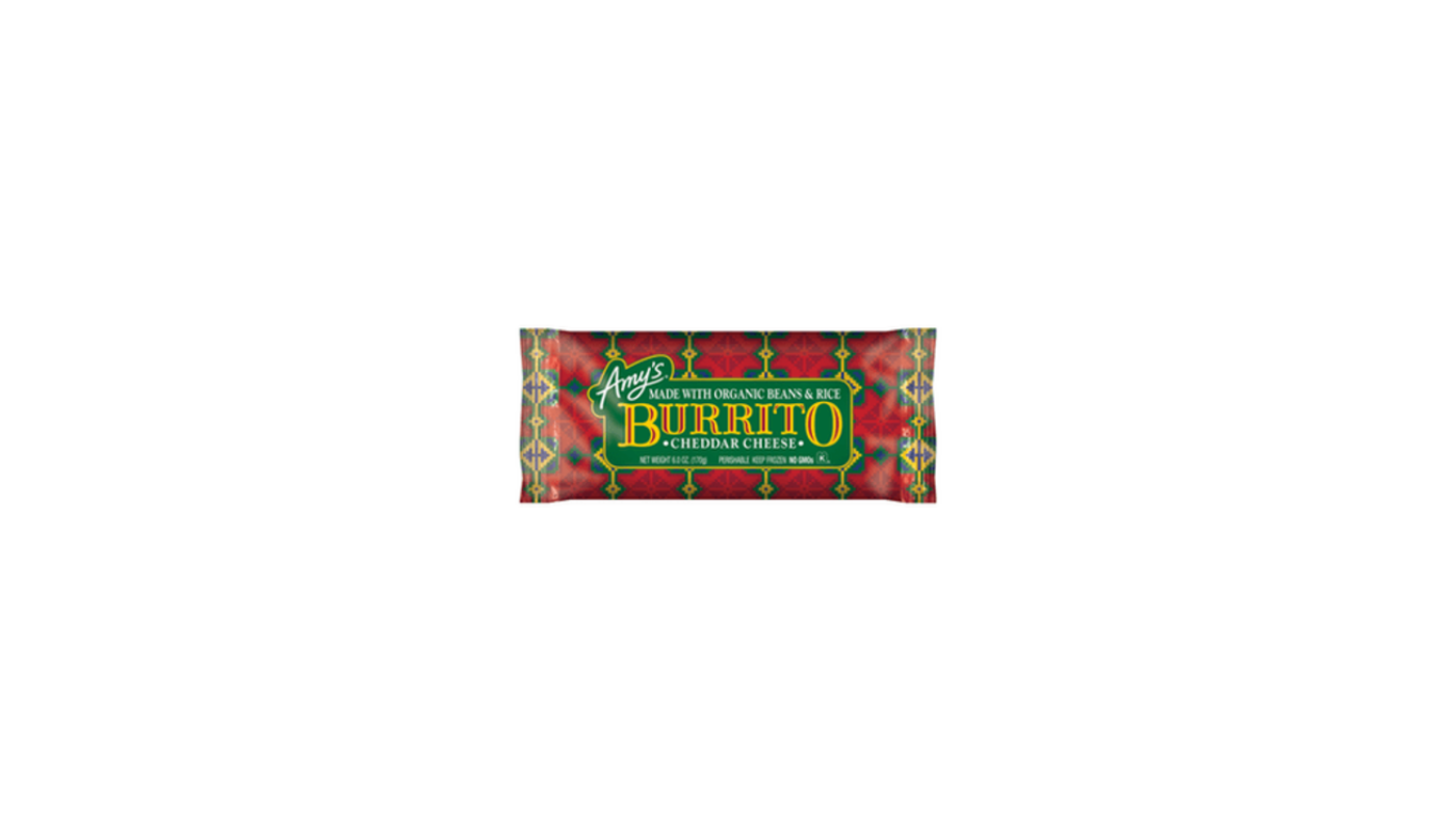 Order Amy's Kitchen Bean and Cheese Burrito food online from Luv Mart store, Santa Cruz on bringmethat.com