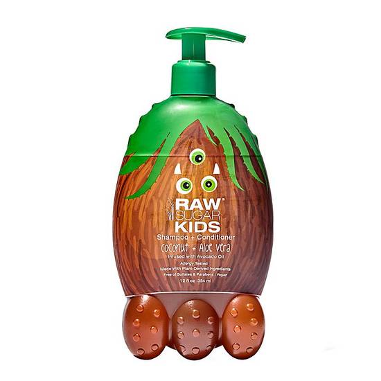 Order RAW SUGAR® Kids 12 oz. 2-in-1 Shampoo and Conditioner in Coconut and Aloe Vera food online from Bed Bath & Beyond store, Bohemia on bringmethat.com