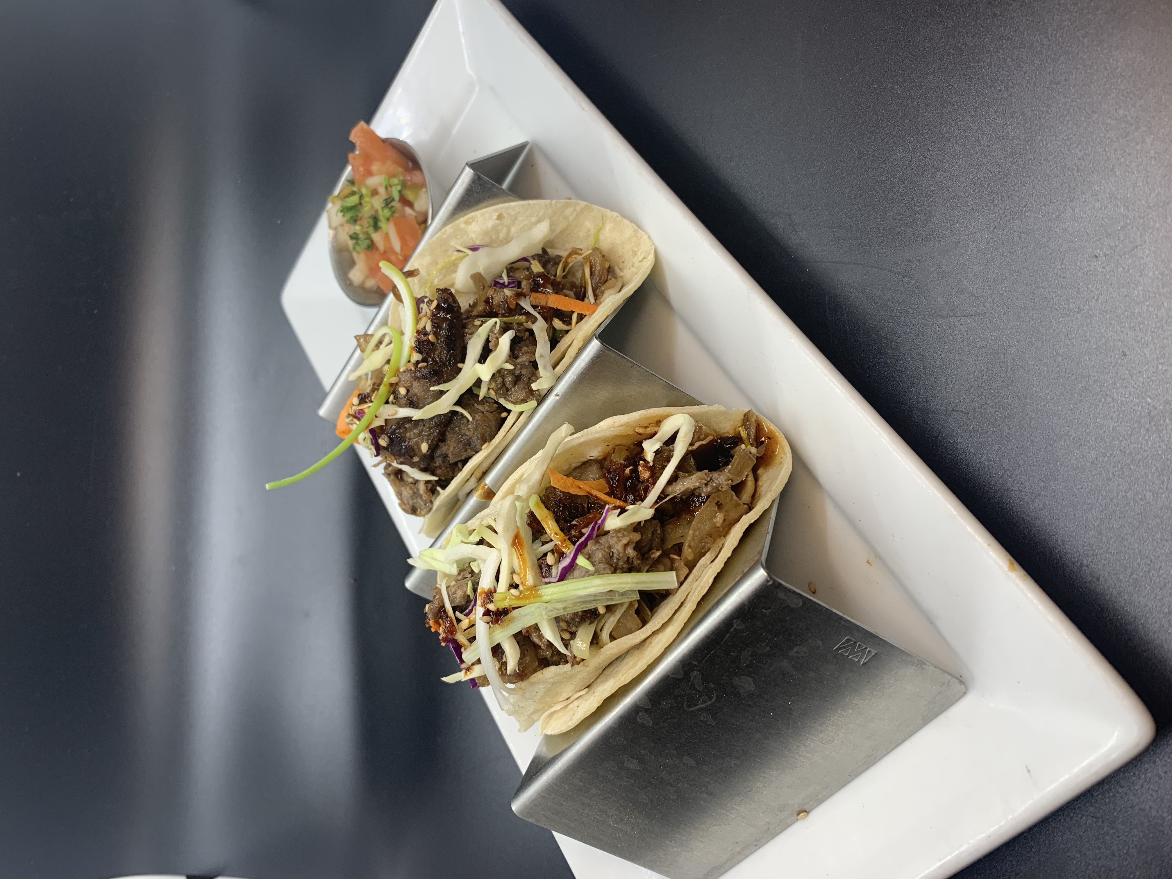 Order Beef Bulgogi Tacos food online from House Of Pong store, Claremont on bringmethat.com