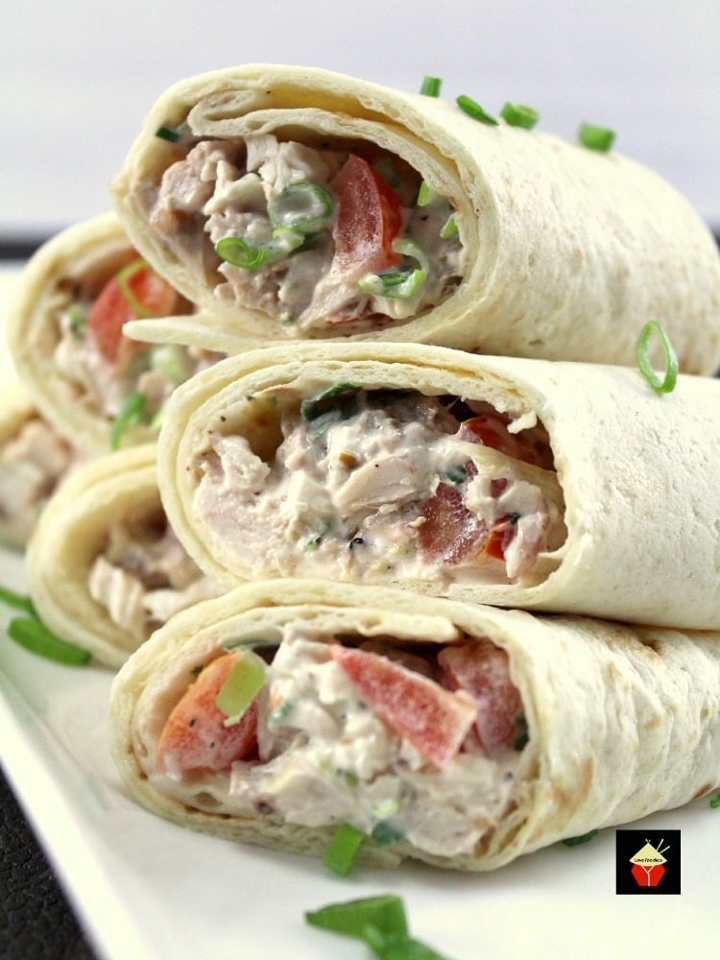 Order Chicken Salad Wrap food online from Mrs. P and Me store, Mount Prospect on bringmethat.com