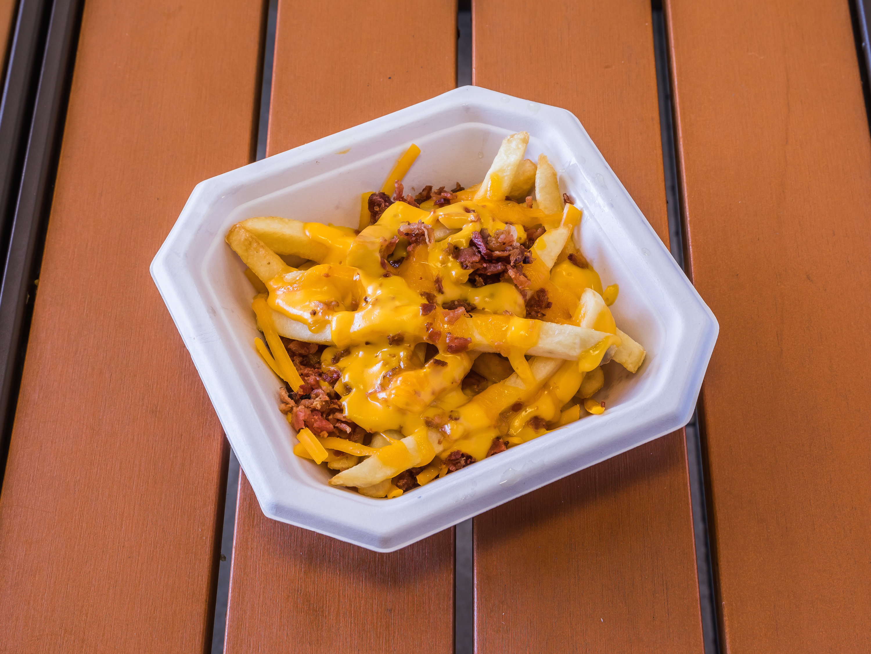 Order Bacon and Cheddar Fries food online from Chavelas Water & Ice Cream Eatery store, Glendale on bringmethat.com