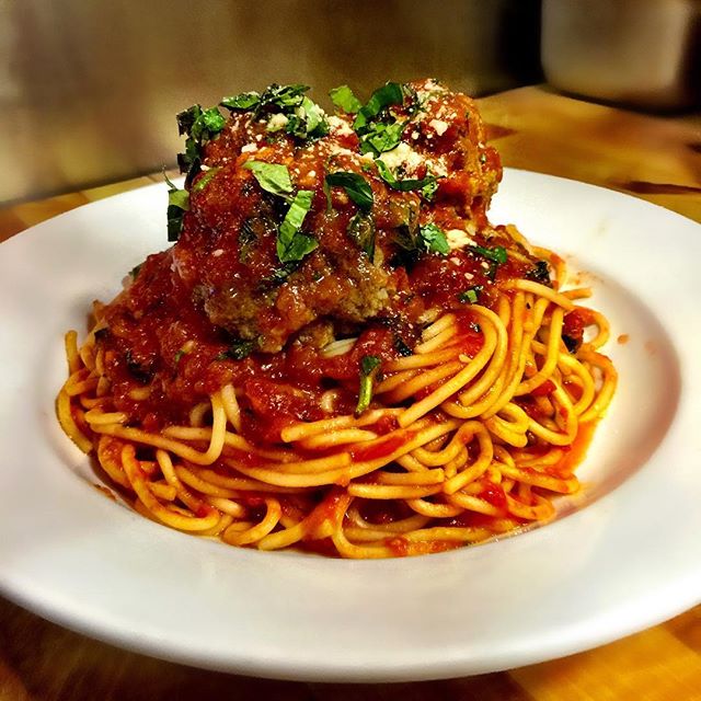 Order Spaghetti and Our Famous Meatballs food online from Tomato Tomato store, Stamford on bringmethat.com
