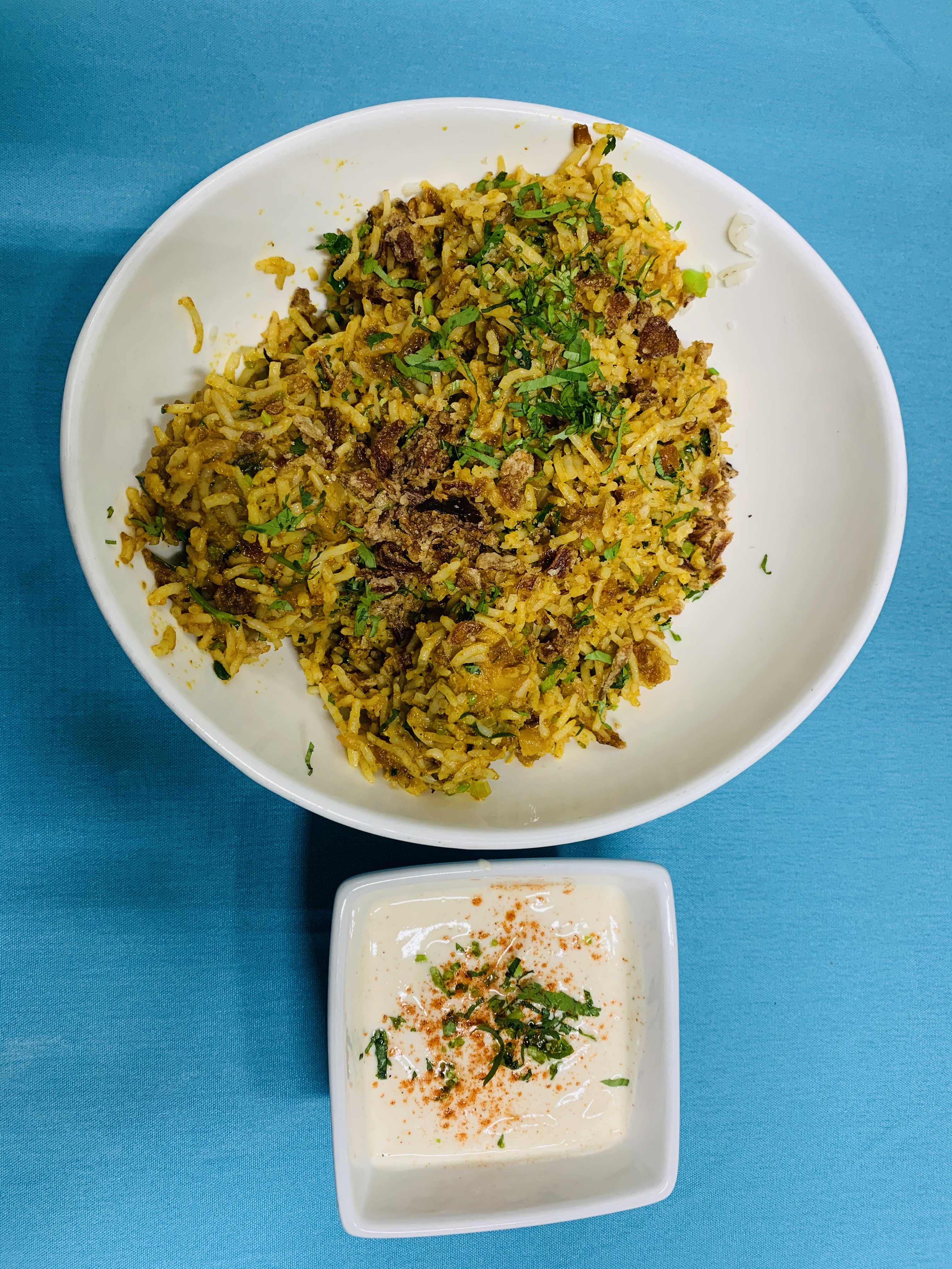 Order Vegetable Biryani food online from Aahar Indian Cuisine store, New York on bringmethat.com