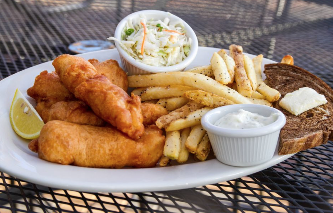 Order Fish & Chips food online from Mo Irish Pub store, College Station on bringmethat.com