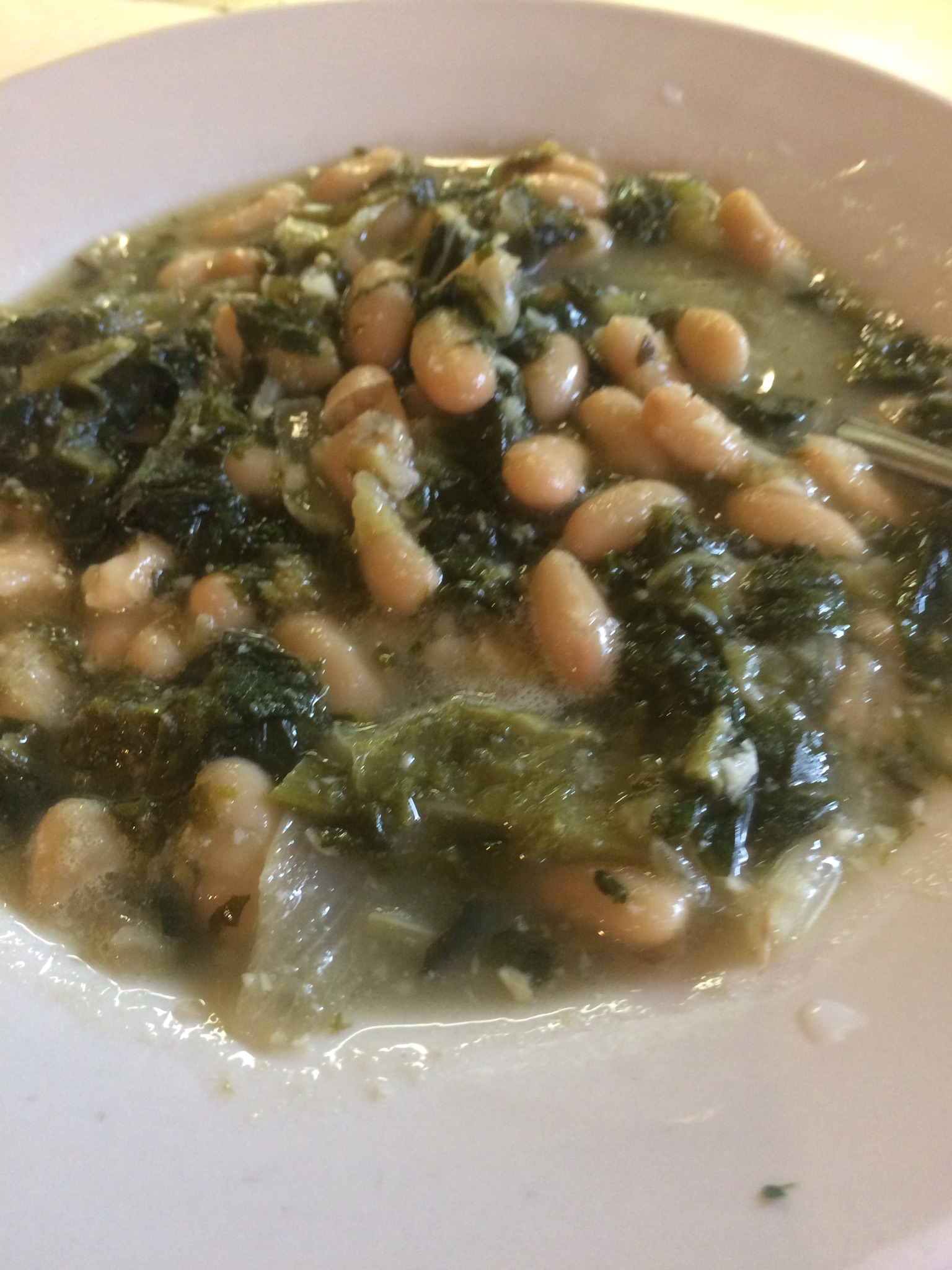 Order Greens and Beans with Sausage food online from Rosey Italian Cafe store, Penfield on bringmethat.com