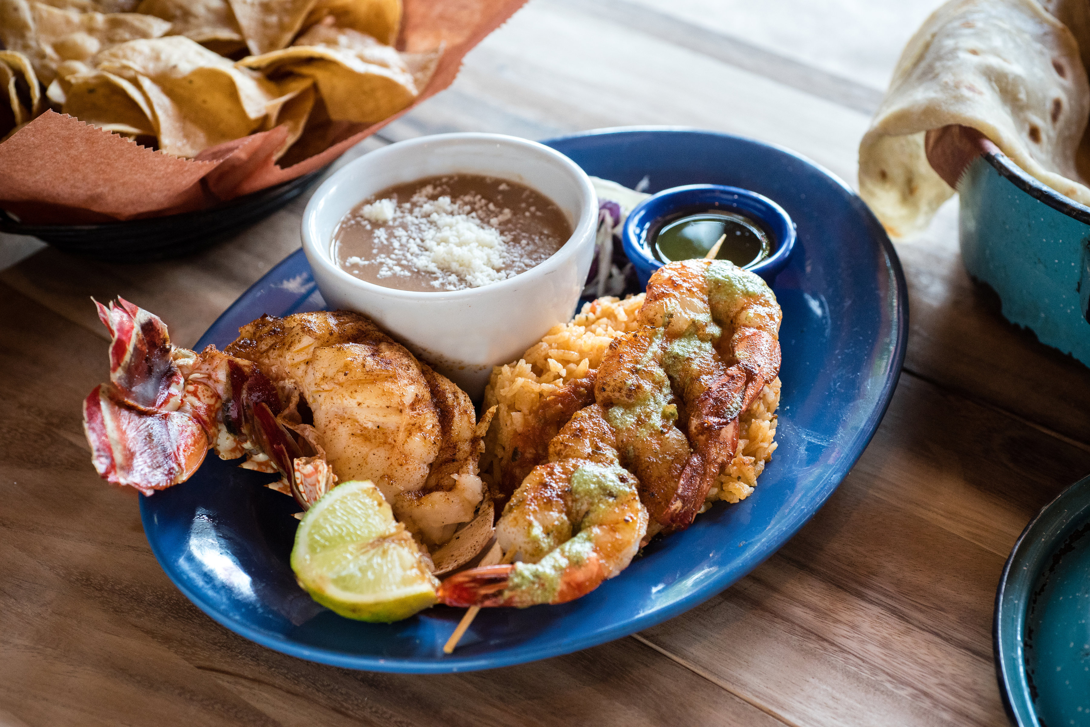 Order 1/2 lobster and Shrimp Special food online from Ortega Mexican Bistro store, San Diego on bringmethat.com