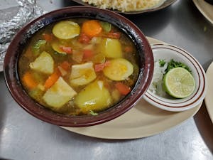 Order Sopa con Vegetales food online from El Metapaneco store, Wilmington on bringmethat.com