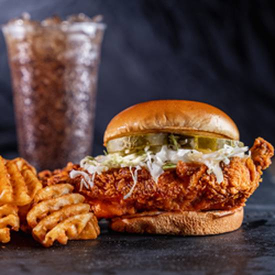 Order Combo 1 (Sando+Fries+Drinks) food online from Hangry Joe's Hot Chicken store, Annapolis on bringmethat.com