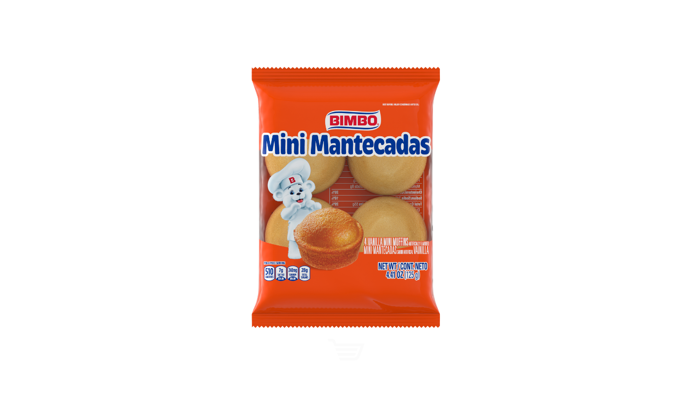 Order Bimbo Mini Mantecada Vanilla Muffins 4.23 oz food online from M & M Liquor & Jr Market store, Anaheim on bringmethat.com