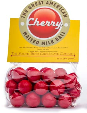 Order Cherry Malt Balls food online from South Bend Chocolate Company store, Indianapolis on bringmethat.com