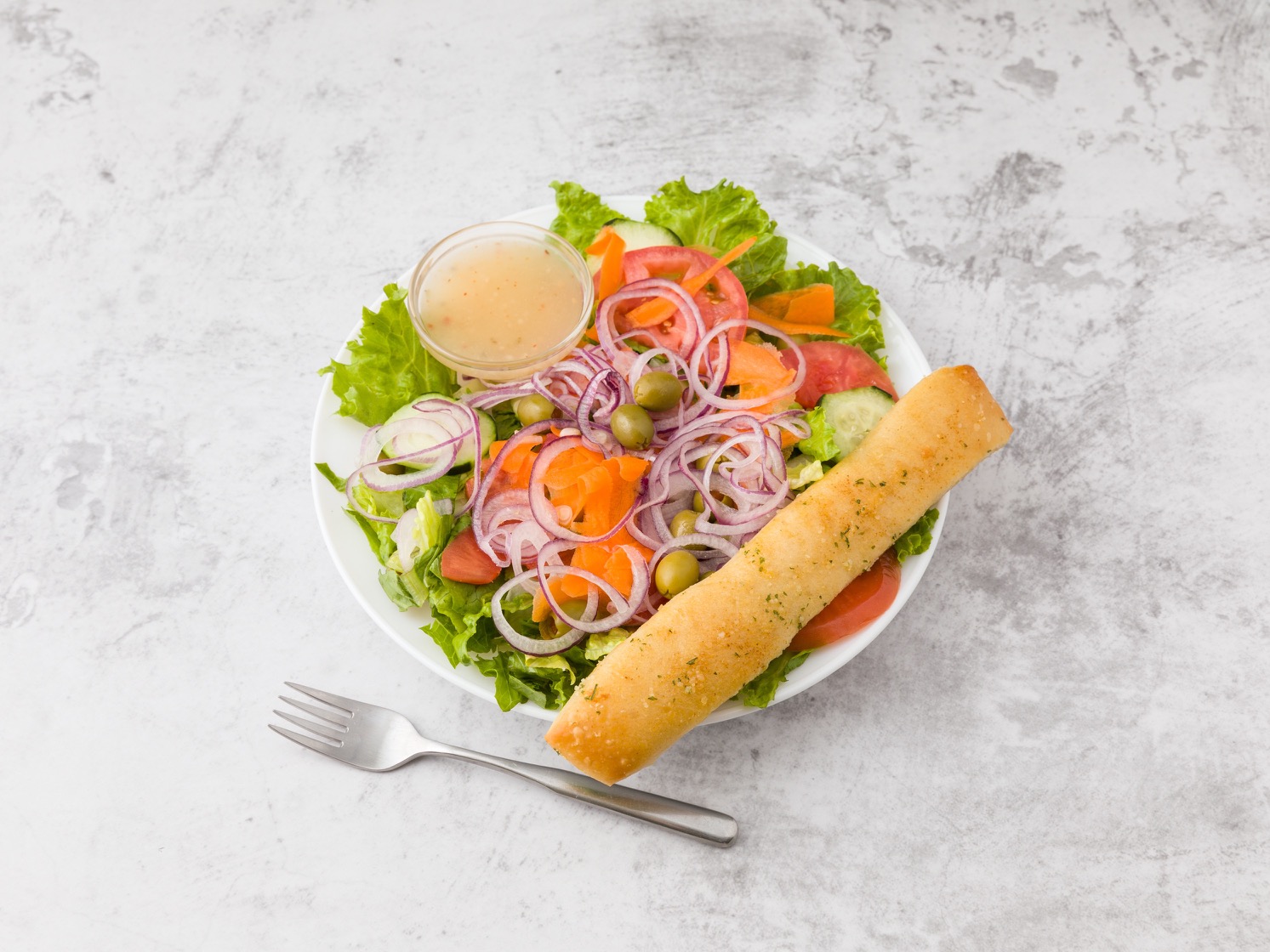 Order Spring Mix Salad food online from Frankie's Pizza store, Westville on bringmethat.com