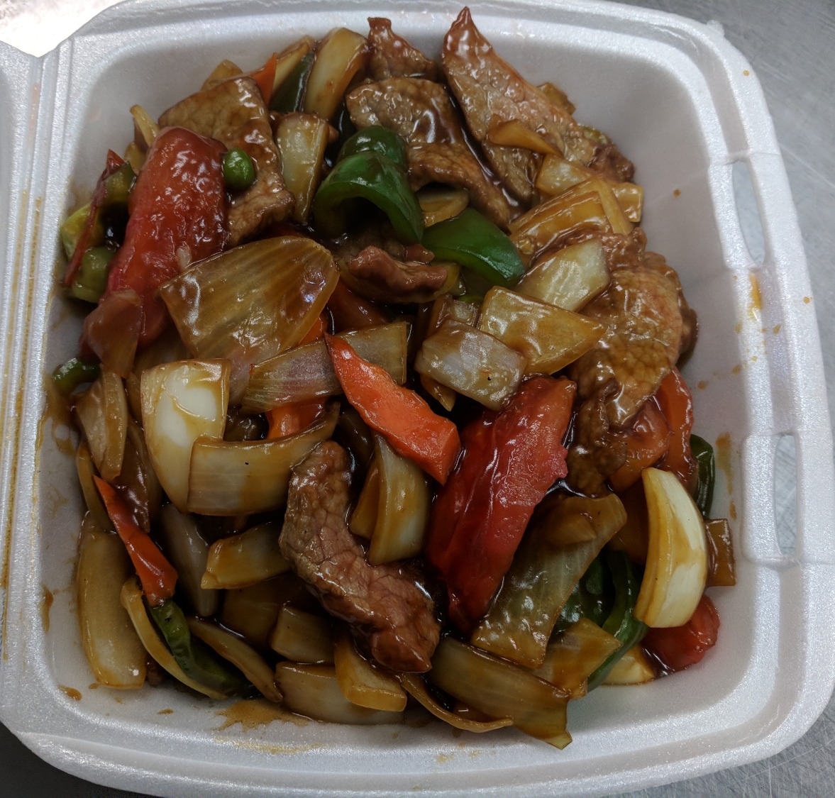 Order 56. Peppered Beef with Tomatoes food online from Golden Pearl store, Salt Lake City on bringmethat.com