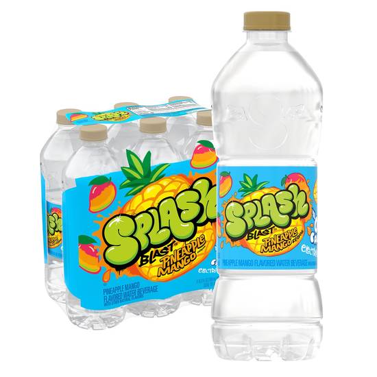 Order Splash Blast Pineapple Mango Flavored Water, 16.9 OZ Bottles, 6 PK food online from Cvs store, Temecula on bringmethat.com