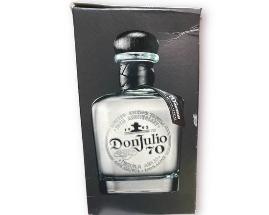 Order DON JULIO TEQ ANEJO 80 70TH ANNV food online from South Liquor store, Long Beach on bringmethat.com