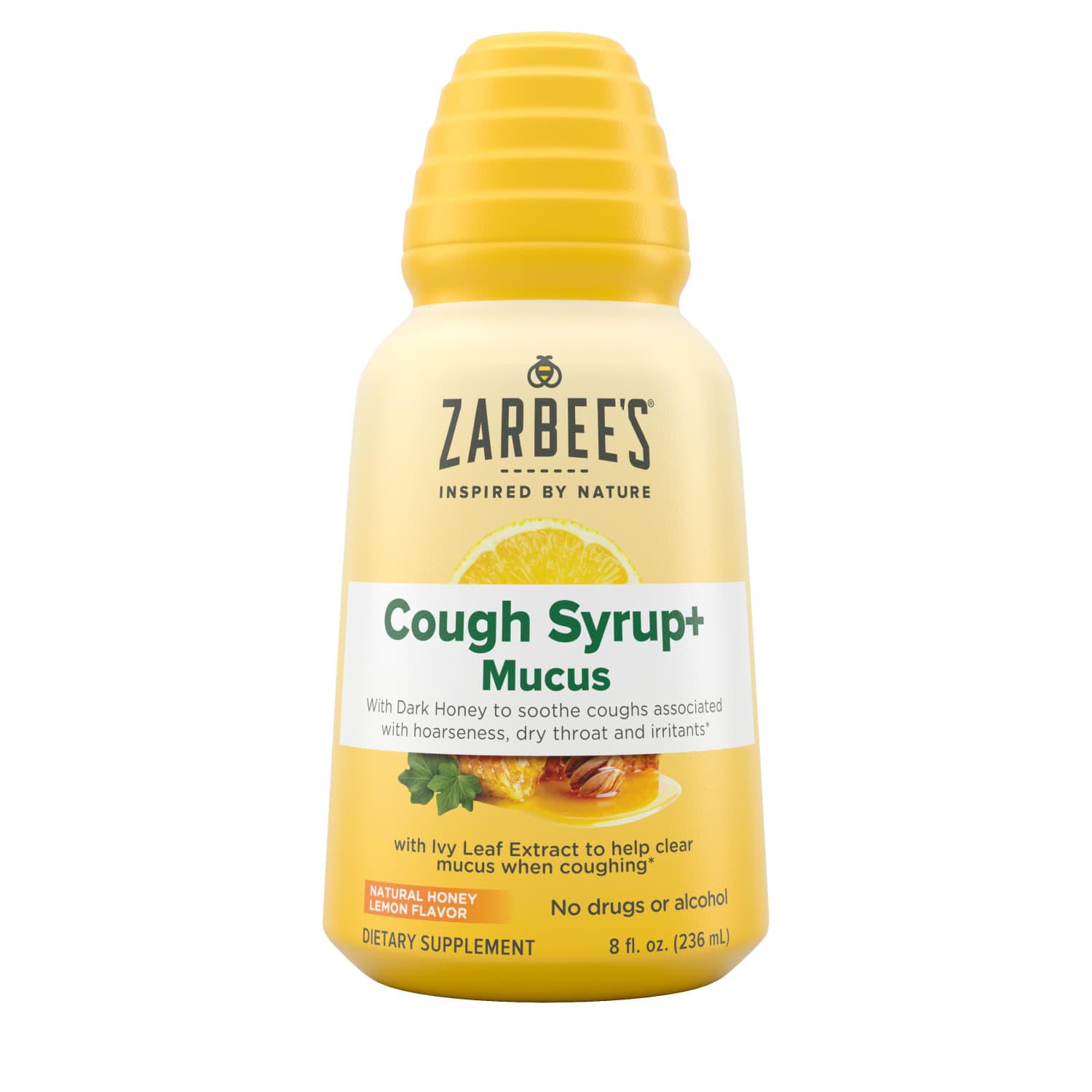 Order Zarbee's Naturals Cough Syrup + Mucus - Natural Honey Lemon, 8 fl oz food online from Rite Aid store, Aston on bringmethat.com