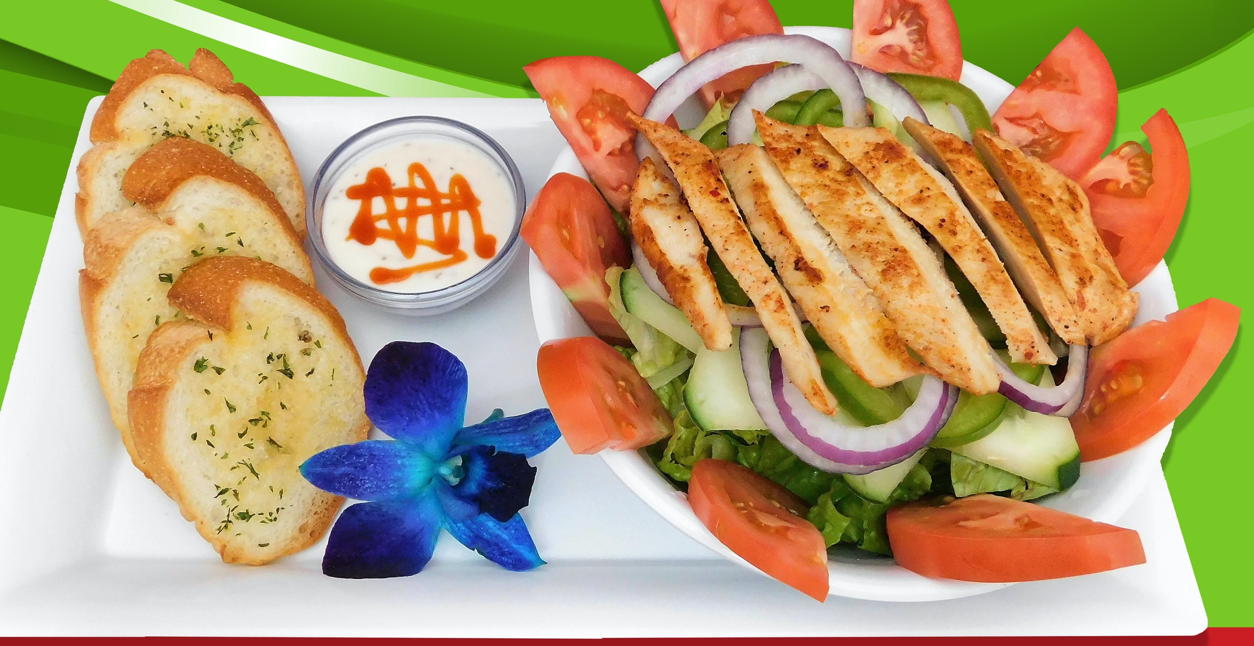 Order Grilled Chicken Salad - Salad food online from Pizza Express store, Trenton on bringmethat.com