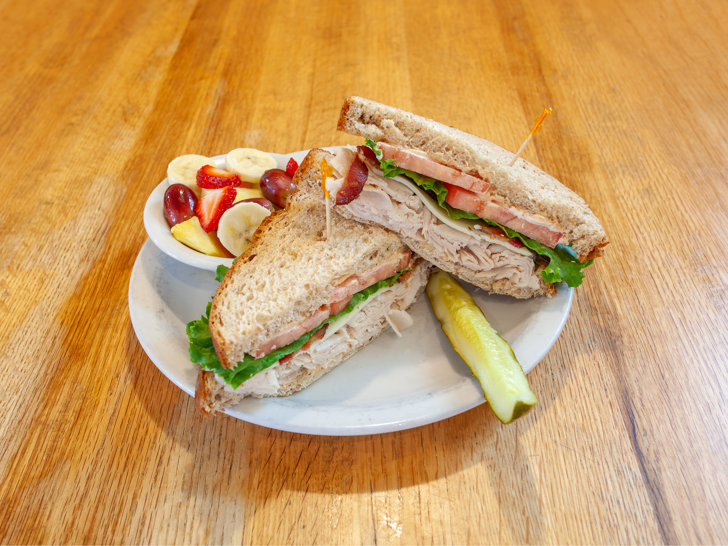 Order Southwest Turkey Club Sandwich food online from Sunny Street Cafe store, Carbondale on bringmethat.com