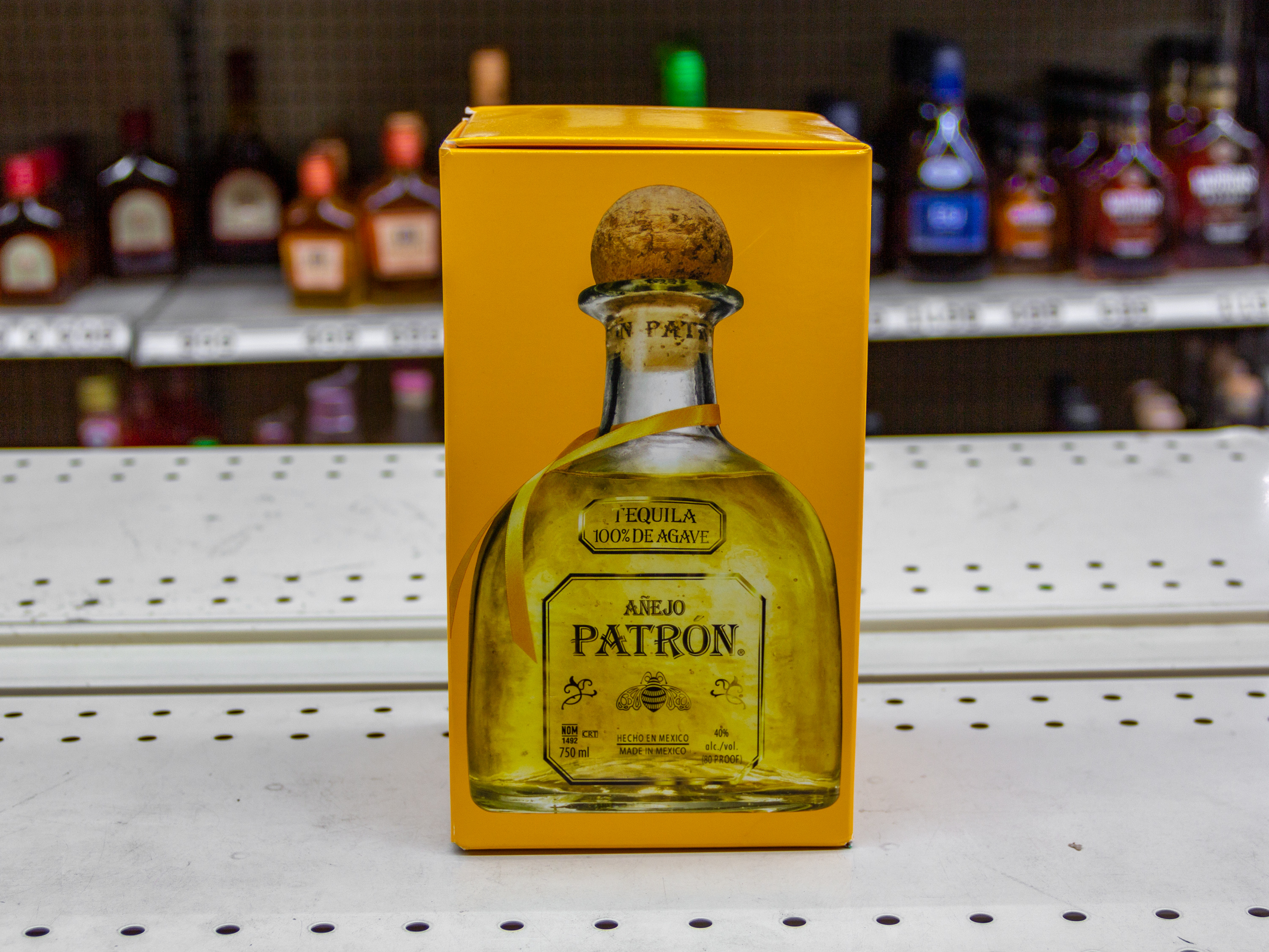 Order Patron Anejo Tequila 750ml food online from Phil Liquor store, Chino on bringmethat.com