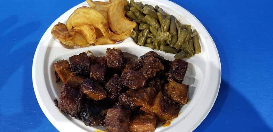 Order Burnt Ends Platter food online from Blue Ridge Bbq & Catering store, Lynchburg on bringmethat.com