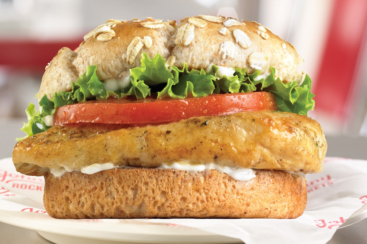 Order Grilled Chicken Sandwich food online from Johnny Rockets store, Santa Monica on bringmethat.com