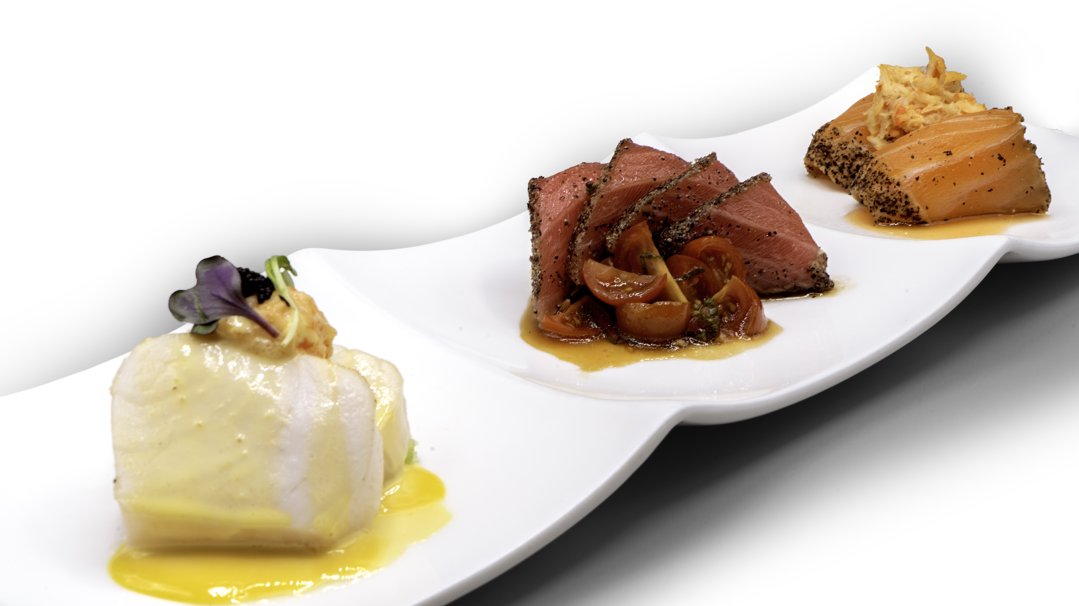 Order Seared Trio food online from Zutto Japanese American Pub store, New York on bringmethat.com
