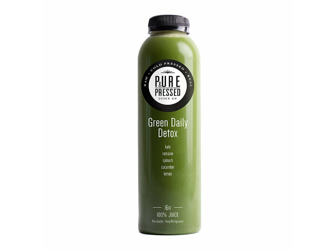 Order Green Daily Detox Juice food online from Pure & Pressed Juice store, Anchorage on bringmethat.com