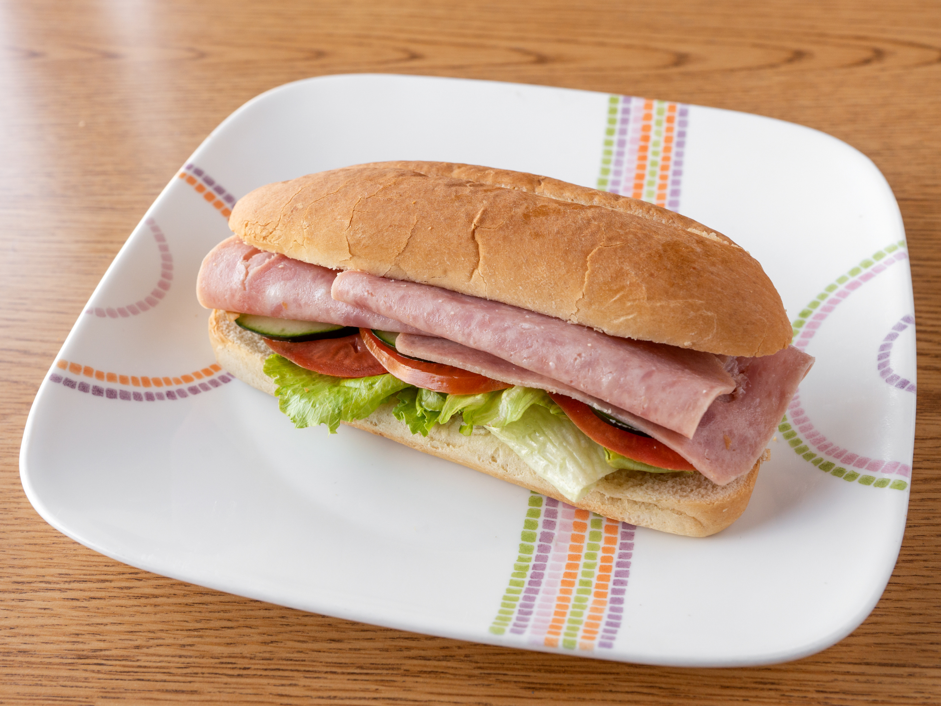 Order 19. Ham and Cheese French Roll food online from Glady Donuts store, Bellflower on bringmethat.com